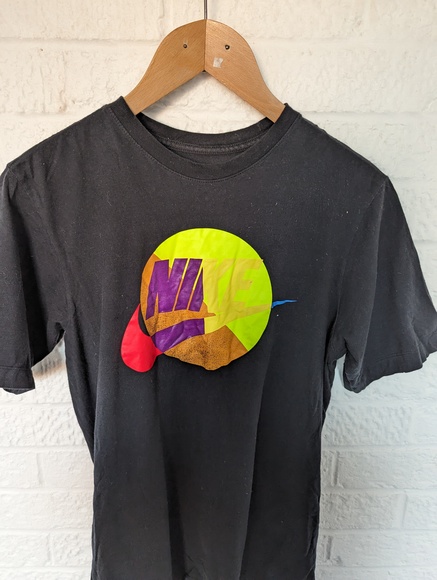 The Nike Tee Crew Neck T Shirt - Size XS - Black - Cotton - P2P 18" - Picture 6 of 7
